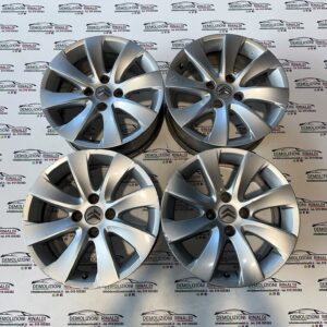 Cerchi in lega originali Citroen 4 fori 16 pollici canale da 7 ET26