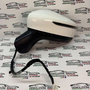 Specchietto Retrovisore Sinistro Nissan Note II E12 Bianco 7 Pin